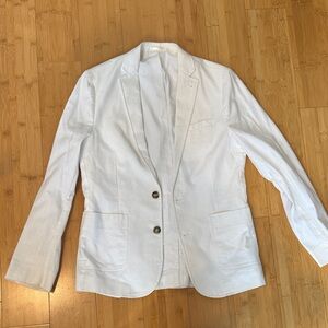 ASOS White Blazer with Button Closure